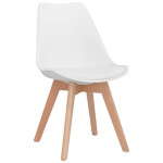 Sedia da interno TESR Struttura in legno Scocca in polipropilene Cuscino in ecopelle Modello 1193-PW72