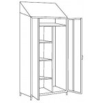 Armadio Portascope in acciaio inox 304 IXP n.2 ante a battente profondità anta cm 50 Modello S5069602