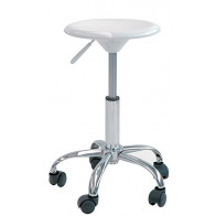 Sgabello da interno TESR Base in acciaio cromato Seduta in ABS Modello 419-IF216