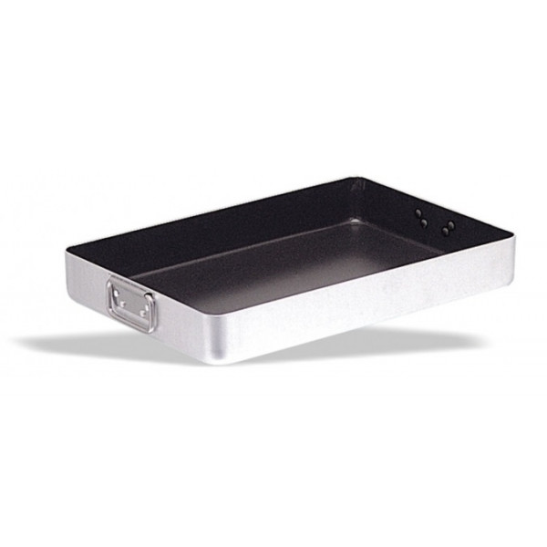 Tegame rettangolare in alluminio antiaderente con maniglie snodate Dimensioni cm. L 40 x P 30 x 6,5 h Modello 219-140