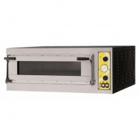 Forno Elettrico meccanico per pizza PF Modello MIZAR 4 GLASS 1 camera di cottura N. Pizze 4 (Ø cm 40) o N.2 Teglie 60X40