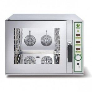 Forno misto convezione/vapore diretto digitale Modello TOP4D Ventilatore contrifugo con autoreverse Capacit&agrave; camera cottura 4x600x400 GN1/1