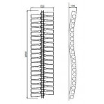 Espositore per bottiglie di vino classiche design Doppia curva Capacità bottiglie 38 colore trasparente Modello Plex ESSE