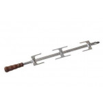 Girarrosto a Gas ENG Modello ChurrascoCM20G 3 piani Motoriduttori indipendenti per ogni spada Spade N. 20 in acciaio inox, cm 50