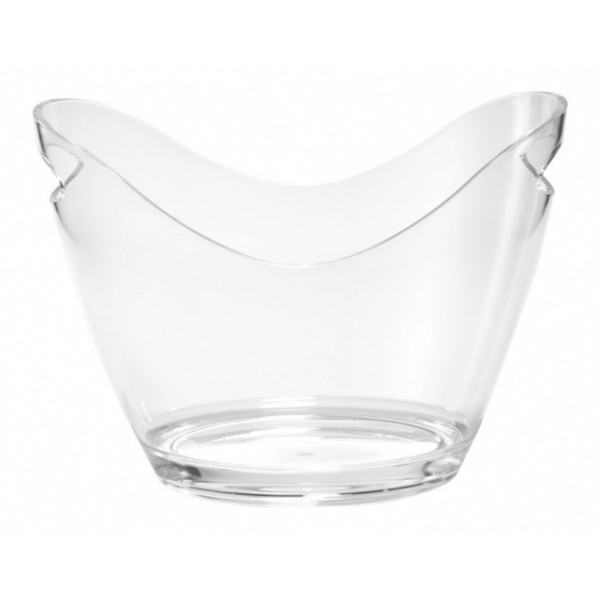 Secchiello champagne ovale in agrilico Dimensioni mm. L 350 x P 260 x 270 h Modello 350-300