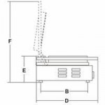 Piastra Modello CORT V LL vetroceramica Piano Liscio-Liscio