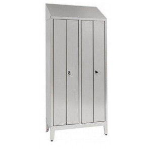 Armadio Spogliatoio in acciaio inox 430 IXP N.2 POSTI Numero 2+2 ante battenti Profondità ante cm 50 Modello S5069408430
