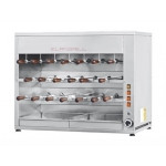 Girarrosto a Gas ENG Modello ChurrascoCM20G 3 piani Motoriduttori indipendenti per ogni spada Spade N. 20 in acciaio inox, cm 50