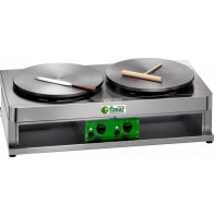 CREPIERA GAS Modello CR400G2 Numero 2 Piani cottura Ø 400 mm ciascuno Potenza 7200 Kcal/h 