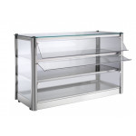 Vetrina espositore da banco neutra TP in lamiera di acciaio inox Modello KB83N