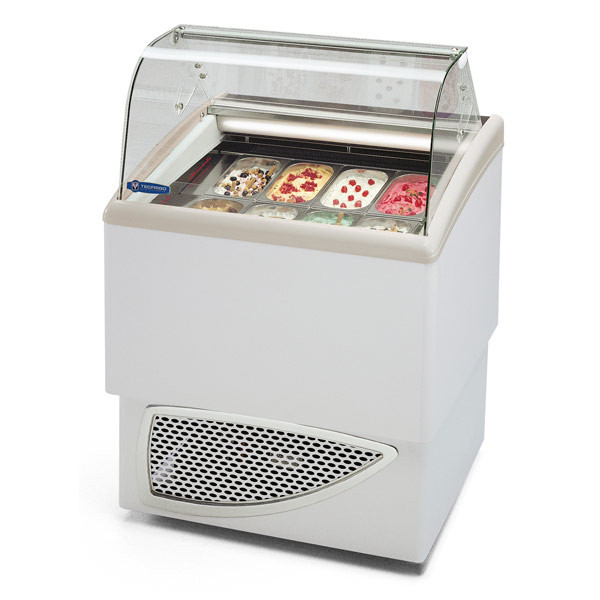 Vetrina Refrigerata per Gelato Modello CARISMA 4+4 Capacità 4+4 Vaschette