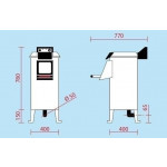 Lavacozze Modello LCN18M capacità 18 Kg Produzione oraria kg/h 220