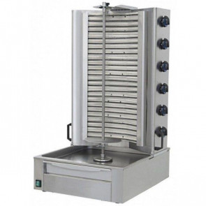 Gyros kebab Elettrico CSA con numero 6 sezioni elettriche 6 zone di cottura Resistenza corazzata Dimensione Carne cm ø 37x H 71 Modello GE4