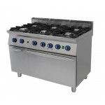 Cucina 6 fuochi a gas Csa con forno elettrico Modello 7C6FFE