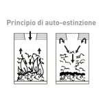 Portacenere Gettacarte MDL Secchio interno zincato Colore nero Modello 776001