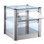 Vetrina espositore da banco neutra TP Modello KB32N in lamiera di acciaio inox