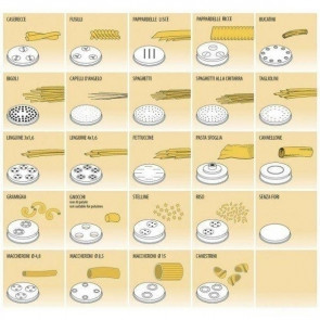 TRAFILE FORMATI VARI IN BRONZO per macchine pasta fresca Modello Concerto5 e Sirpasta XP
