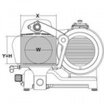 Affettatrice verticale Modello MIRRA 250 C VERT
