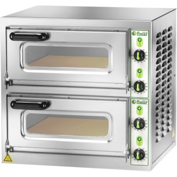 FORNO ELETTRICO PER PIZZA Modello MICROV2C Due camere per la cottura Pannello comandi MANUALE