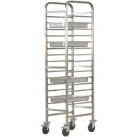 Carrello portateglie rinforzato Modello CA1489R Portata n. 14 teglie GN 1/1 (cm 53x32,5)