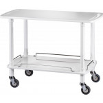 Carrello di servizio in legno colore Lucido bianco Modello CLP2002B due ripiani