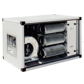 Gruppo filtrante con motore diretto parete Modello GFP14 Pannelli in lamiera plastificata Portata 1450 m³/h Potenza 3,6A