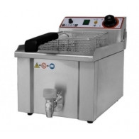 Friggitrice Elettrica Da banco con rubinetto Modello FBR13LT Potenza: KW 5 Monofase