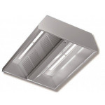 Cappa centrale in Acciaio Inox Aisi 430 satinata scotch-brite RP Modello DSC15/30