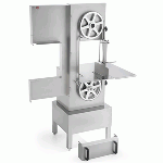 Segaossa Modello SO2400 INOX Lunghezza nastro mm 2400 Motore Hp 1,8 - r.p.m. 700 Ø Puleggia mm 300