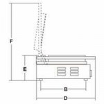Piastra elettrica Modello PDC in ghisa doppia con piano Cottura Liscio-Rigato Potenza watt 3000