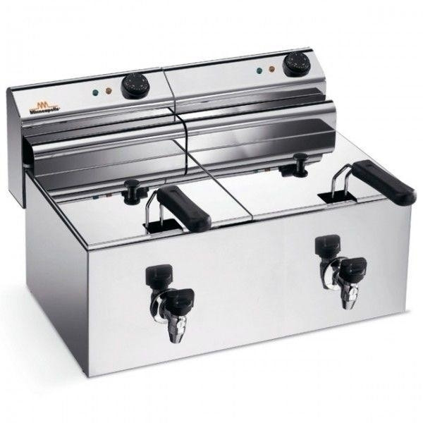 Friggitrice Elettrica Da banco Modello ELDORADO 10X2R con rubinetti