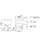 Lavabicchieri elettronica Compack in acciaio inox Altezza massima bicchiere cm 27,5 Diam. max piatto cm 29,5 CestoTondo 40X40 Modello X29ER