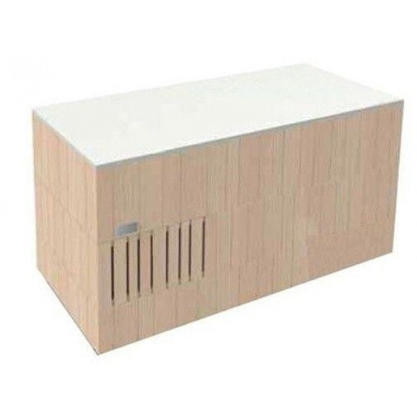 Isola Buffett neutro Enofrigo Modello DOGE BASE 1000 NE Struttura in legno Top in alluminio HPL Ruote piroettanti