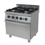 Cucina 4 fuochi a gas Csa con fiamma pilota, con forno elettrico Modello 7C4FPFE