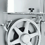 Segaossa Modello SO2400 INOX Lunghezza nastro mm 2400 Motore Hp 1,8 - r.p.m. 700 Ø Puleggia mm 300