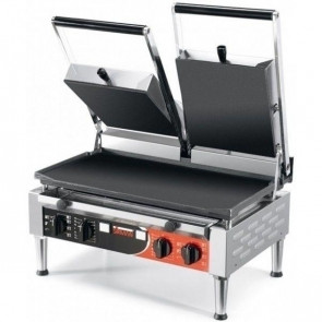 Piastra elettrica Modello PD POWER doppia Piano di cottura inferiore Liscio-Liscio Piano di cottura superiore Liscio-Liscio Potenza 4.500 Watt