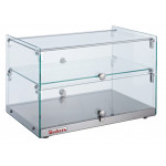 Vetrina neutra da banco Modello RTZ50 Piano doppio in vetro