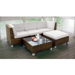 Pouf da esterno TESR Struttura in alluminio, rivestimento in filo di polietilene Modello 574-cs0109ms