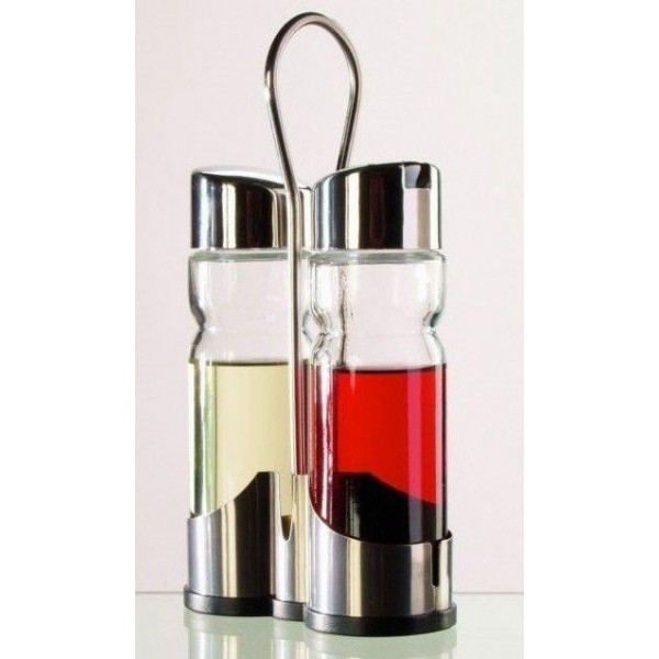Set oliera 2 pezzi in acciaio inox Altezza mm. 230 Modello SPN2