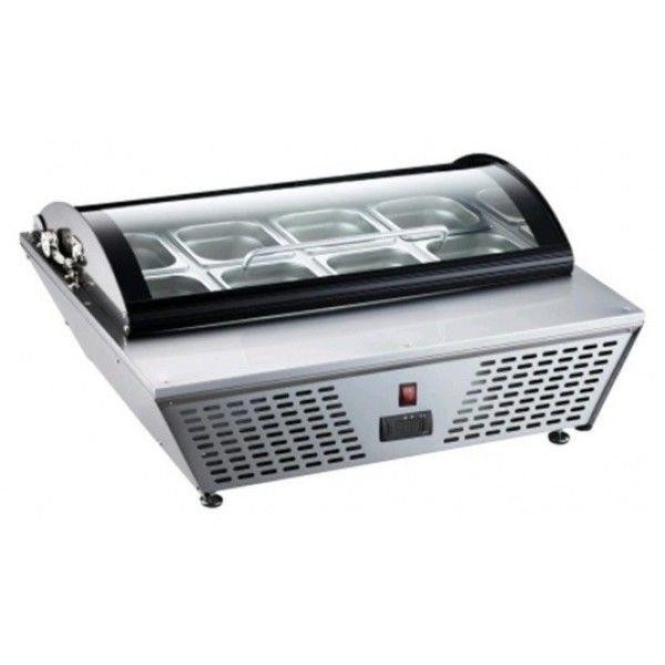 Vetrina refrigerata da banco statica Modello RTW67 Controllo digitale della temperatura