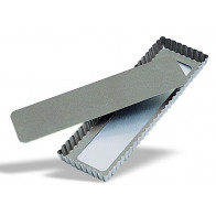 Tortiera con fondo mobile antiaderente Dimensioni cm. L 35 x P 11 x 2,5 h Modello 602-035