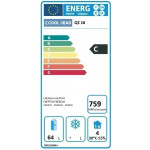 Tavolo refrigerato/Banco Pizza ventilato Modello QZ16+VRX15/33 a una porta con una cassettiera 5 cassetti e refrigeratore di vaschette P335 mm