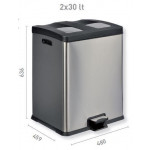 Pattumiera MDL a pedale raccolta differenziata Modello 106505