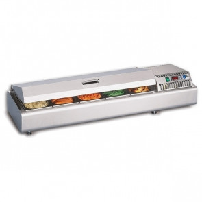 Espositore Da Banco caldo Modello GASTROSERVICEDRY 1600 Contiene bacinelle GN di tutti i formati