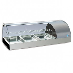 Espositore Da Banco refrigerato Modello GRANTAPAS 4GN Contiene bacinelle GN1/3 E GN/1/1