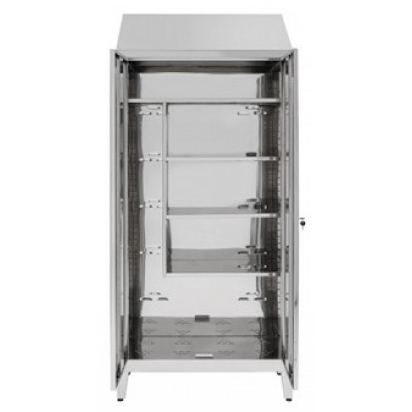 Armadio Portascope per tiracqua in acciaio inox 304 IXP n.2 ante a battente profondità anta cm 40 Modello 69606