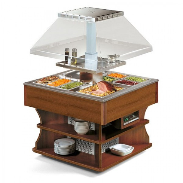 Isola Buffett espositore caldo bagnomaria Modello OASI 4 M BM Potenza W 3600