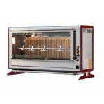 Girarrosto a Gas verticale ENG Modello ELBA18PG Capacità N. 18 Polli N.3 asta in tubolare inox 12 x 12 mm Lunghezza Cm 96