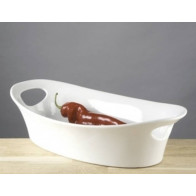 Ciotola ovale da portata in porcellana Dimensioni mm. L 400 x P 200 x 100 h Modello 82069701