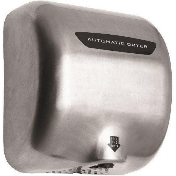 Asciugamani Elettrico a CONO D'ARIA in finitura lucida supporto a parete antivandalo Modello AM1